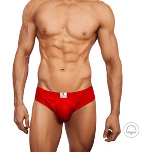 Pack X 3 Bikini Match Point Boston Con Elastico Recubierto Rojo