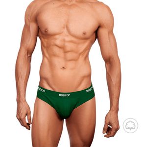Pack X 3 Bikini Deportivo Con Elastico Visible Boston Verde