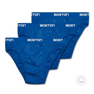 Pack X 3 Bikini Deportivo Con Elastico Visible Boston Acero