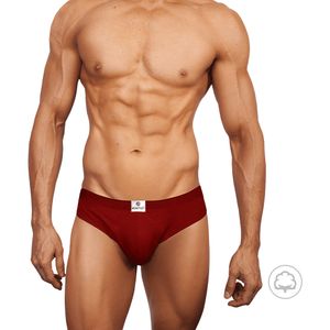 Pack X 3 Bikini Match Point Boston Con Elastico Recubierto Guinda