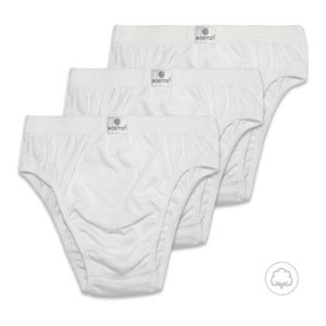 Pack X 3 Bikini Match Point Boston Con Elastico Recubierto Blanco