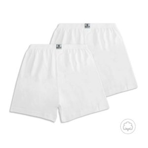 Pack X 2 Boxer De Algodón En Tejido Jersey Boston Blanco