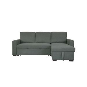 Seccional Cama Izquierdo Cantona Con Almacenamiento Gris