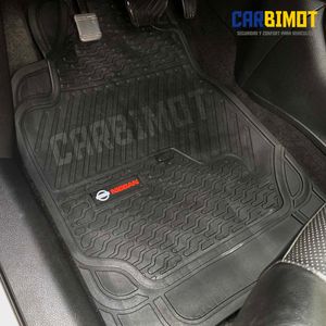 Piso Protector Alfombra Tapiz Carbimot Negro para Vehiculos Nissan