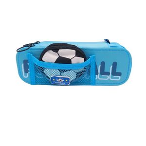 Cartuchera Escolar Football Verde Agua