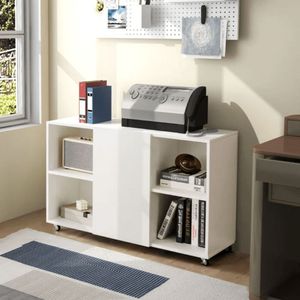 Mueble Archivador Porta Impresora Yusuf Blanco Muebles Bonno