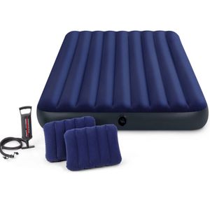 Colchón Inflable Camping Queen Intex con Almohada e Inflador