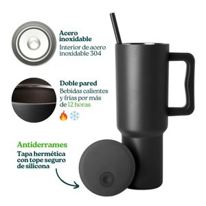 Vaso Térmico Westley de 1200 Ml Negro HogarMás