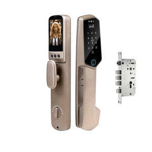 Cerradura Smart Gc Electric Gc555 Wifi Color Cafe Dorado