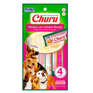 Snack Cremoso Perro Churu Pollo y Salmón 6 sobres x 4 tubos