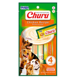 Snack Cremoso Perro Churu Pollo 6 sobres x 4 tubos