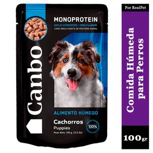 Comida Húmeda Perro Cachorro Canbo Cordero 100gr