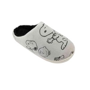 Pantuflas Mujer Snoopy Gris