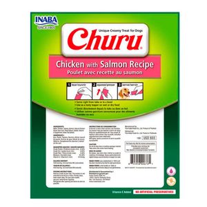 Snack Cremoso Perro Churu Pollo y Salmón 1 sobre x 8 tubos