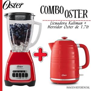 COMBO OSTER LICUADORA KALIMAN + HERVIDOR ELÉCTRICO 1.8 ROJO