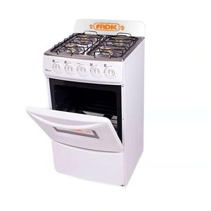 Cocina con respaldar y Horno 20 Sami 4H Blanco