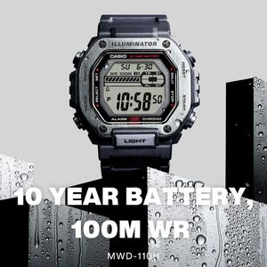Reloj Pulsera Digital Casio Original Mwd-110h-8bvdf Hombre