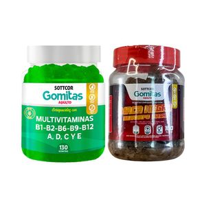 Gomitas Adulto Multivitaminas + Gomitas Maca Negra