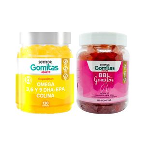 Gomitas Omega 3 + Gomitas BBL Para Adultos