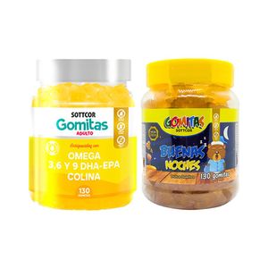 Gomitas Omega 3 + Gomitas Buenas Noches Para Niños