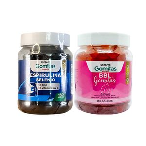 Gomitas con Espirulina Selenio + Gomitas Aguaje BBL Adultos