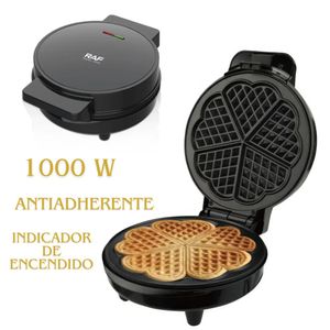 Máquina de Waffles RAF R2224 Con Forma De Corazón Antiadherente