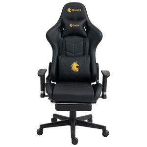 Silla Gamer Dreizt Apolo Series Oro Pro 180° Calidad con Posapies