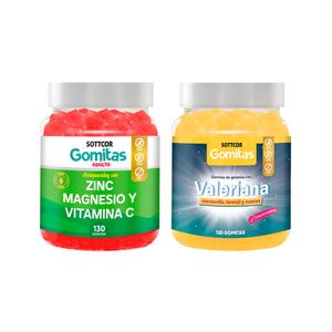 Gomitas De Zinc Adulto + Gomitas De Valeriana Adulto