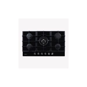 Cocina Klimatic Empotrable a Gas con 5 Quemadores Trevi 90 Negro
