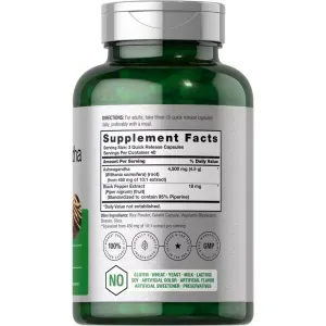 Ashwagandha Horbaach  4500 mg 120 cápsulas