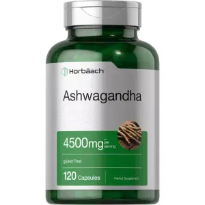 Ashwagandha Horbaach  4500 mg 120 cápsulas