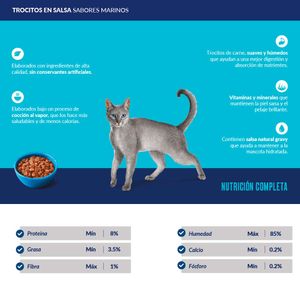 Comida Húmeda para Gato Ricocat Marinos 85gr