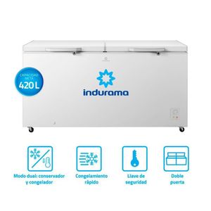 Congeladora Defrost INDURAMA CI-420BL 420Lts Blanco