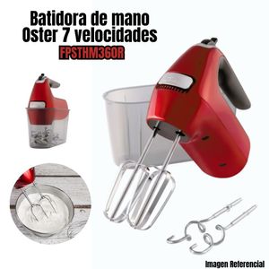 Batidora Oster de Mano 7 Velocidades -  Rojo  FPSTHM360R