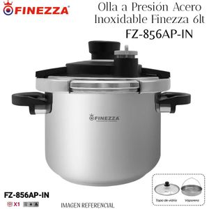 OLLA A PRESION ACERO INOXIDABLE FINEZZA DE 6LT -FZ-856AP-IN