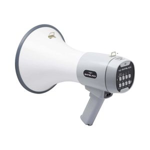 Megáfono Recargable 120W con Sistema de Grabación, Sirena, Bluetooth y USB BT-MF98 BATBLACK