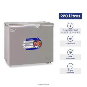 Congelador dual Ilumi de 220 Litros