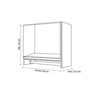 COMBO Mueble Lavanderia: Mueble alto + Mueble bajo + Lavadero fibra de vidrio 60x45cm