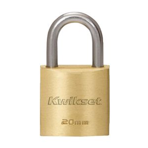 Candado Cobre Sólido 20mm con grillete Kwikset