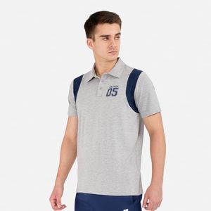 Polo Mc New Athletic Adam Gris Con Azul Oscuro Hombre