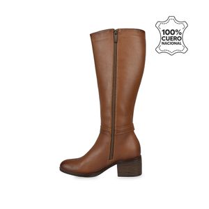 BOTA ALTA JODHPUR CASUAL INFORMAL FER-2430 MIEL VIALE CUERO