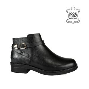 BOTIN JODHPUR CASUAL INFORMAL SOFI-2444 NEGRO VIALE CUERO