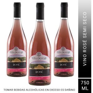 Pack x3 Vino Rosé Ocucaje 750 ml