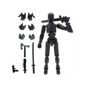 Muñeco Articulado Titan T13 Dummy figura de Accion Negro