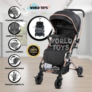 Coche Maleta para Bebé «PIAMONT» Edición Especial Negro