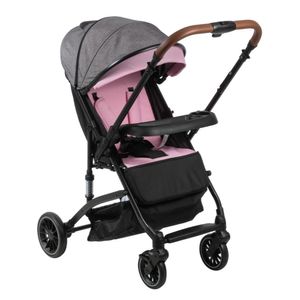 Coche de Paseo para Bebé «ANDALE» con Mango Reversible Rosa
