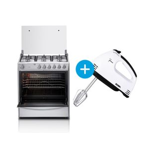 Combo Cocina Indurama Cataluña QZ 6 Hornillas y  BATIDORA ELCTRICA STAND MIXER Plateado-Negro