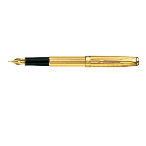 Pluma fuente Parker Sonnet Chiselled Golden GT
