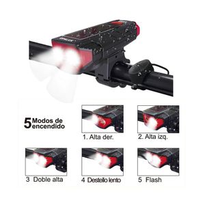 Luz Delantera Multifuncional con Timbre OP-HL329B OPALUX