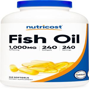 Nutricost Omega  3 Fish oil 240 Capsulas Aceite de Pescado